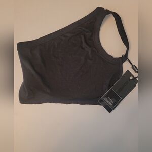 Elegant Black One-Shoulder Bandeau